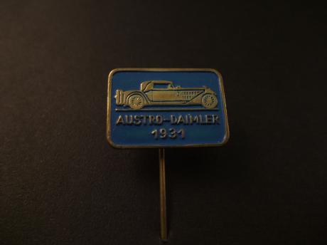 Austro-Daimler luxe auto bwj 1931 - 1934. blauw